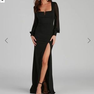 NWT Black Gown